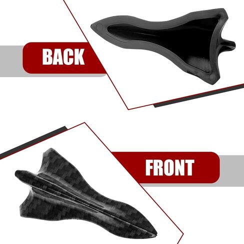 10 PCS Car Diffuser Shark Fin Set, Waterproof Durable Vehicle Roof Spoiler Wing, Universal Automotive Bumper Exterior Accessories Replacement for Most Cars (Black) in Saudi Arabia