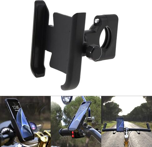 Windance دراجة نارية حامل الهاتف سبائك الألومنيوم دعم الهاتف، دراجة المقود الهاتف الخليوي المشبك in Kuwait