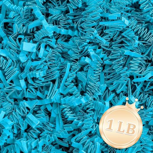 Zankubom 1 LB Light Gray Crinkle Cut Paper Shred Filler Great for Gift Wrapping, Light Gray Basket Fillers, Birthday, Gift Wrapping, Anniversary, Halloween Christmas Party Decor Filling Supplies in Kuwait