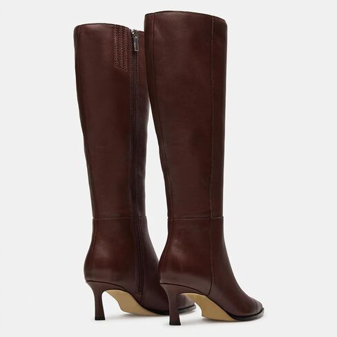 MICIFA Knee High Boots Leather Tall Boots for Women Stiletto Kitten Heeled Boot Pointed Toe Side Zipper Dress Boot in Saudi Arabia