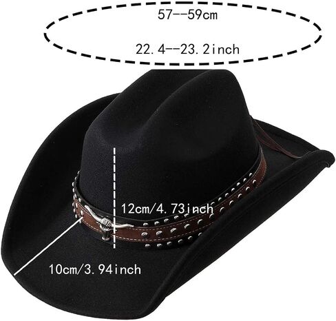 Cowboy Hat - Adjustable, Western Style Hat for Men and Women in Saudi Arabia