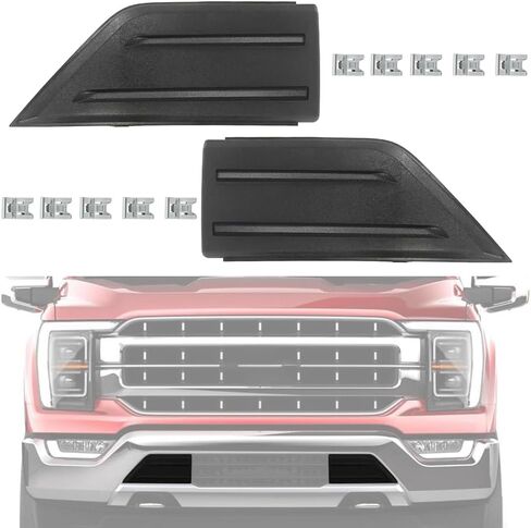 1 Pair Bumper Guard Pad Cap Inserts End Cover Compatible with Ford F150 2021 2022 2023 Front Left and Right Side Replaces ‎ML3Z-17E810-AA ML3Z-17E811-AA ML3Z17E810AA ML3Z17E811AA in Saudi Arabia
