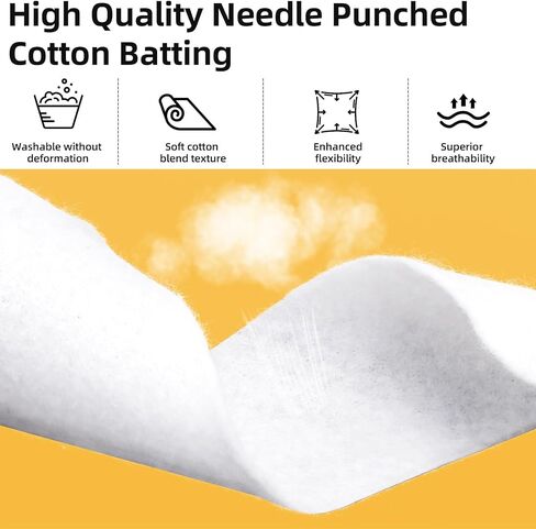 Jelly Roll Batting Strips for Rugs 2 1/4 Inches 55 Yards, Needle Punched Cotton Blend Batting Roll with Fabric Tube Maker for Braided Throw Jelly Roll Rugs/Purses/Quilts/Stuffed Plush Toys/Bags in Saudi Arabia