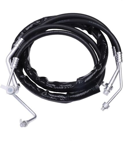 C68100 مجموعة خط التيار المتردد الخلفي مجموعة تركيبات خرطوم حاجز تكييف الهواء المرنة لسيارات دودج كارافان، جراند كارافان، كرايسلر كانتري آند تاون ميني فان (23 قطعة) in Kuwait