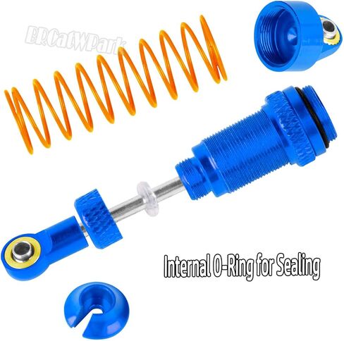 Alloy Front Rear RC Shocks Absorber Upgrades Part for 1/18 LaTrax Teton/LaTrax Desert Prerunner,Aluminum 4PCS RC Absorber Shocks,Titanium in Kuwait