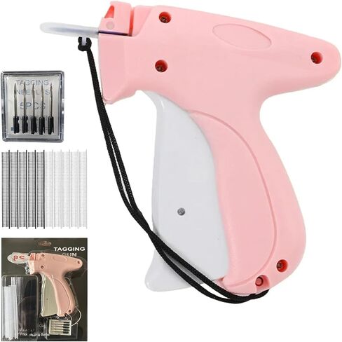 Fine Stitch Gun for Clothes, Stitchy Quick Clothing Fixer, Clothing Stitch Gun, Quilt Tacking Gun, Stitch Gun, Tagging Stitch Tool for Clothing with 6 Fine Needles & 1000 Pcs Fasteners (Pink) in Kuwait