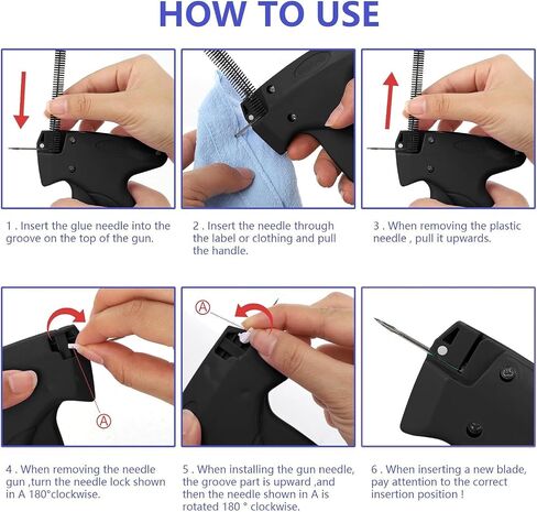 Fine Stitch Gun for Clothes, Stitchy Quick Clothing Fixer, Clothing Stitch Gun, Quilt Tacking Gun, Stitch Gun, Tagging Stitch Tool for Clothing with 6 Fine Needles & 1000 Pcs Fasteners (Pink) in Saudi Arabia
