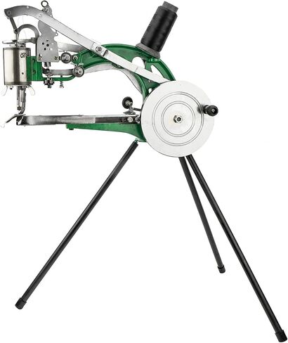 ماكينة إصلاح الأحذية اليدوية من الجلد من توللي، إطار من سبائك الألومنيوم المطورة - مقاومة للصدأ وقوية، ماكينة خياطة جلدية صغيرة شديدة التحمل للخياطة اليدوية بخط مزدوج من النايلون والقطن in Kuwait