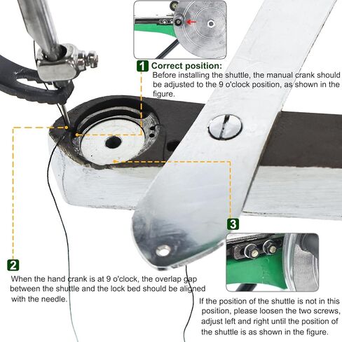 ماكينة إصلاح الأحذية اليدوية من الجلد من توللي، إطار من سبائك الألومنيوم المطورة - مقاومة للصدأ وقوية، ماكينة خياطة جلدية صغيرة شديدة التحمل للخياطة اليدوية بخط مزدوج من النايلون والقطن in Kuwait