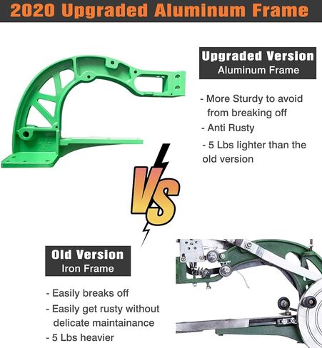 ماكينة إصلاح الأحذية اليدوية من الجلد من توللي، إطار من سبائك الألومنيوم المطورة - مقاومة للصدأ وقوية، ماكينة خياطة جلدية صغيرة شديدة التحمل للخياطة اليدوية بخط مزدوج من النايلون والقطن in Kuwait
