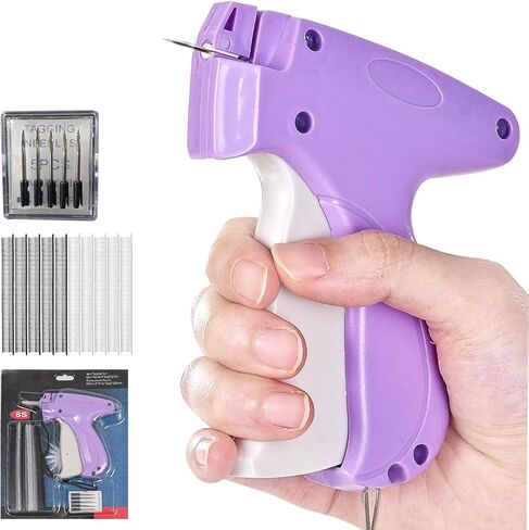 Fine Stitch Gun for Clothes, Stitchy Quick Clothing Fixer, Clothing Stitch Gun, Quilt Tacking Gun, Stitch Gun, Tagging Stitch Tool for Clothing with 6 Fine Needles & 1000 Pcs Fasteners (Pink) in Saudi Arabia