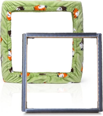 Needle Hooking Frame Cover 15.7"Square for Stripe Frame Rug Punch Frame Flannel-40cm (Green FOX) in Saudi Arabia