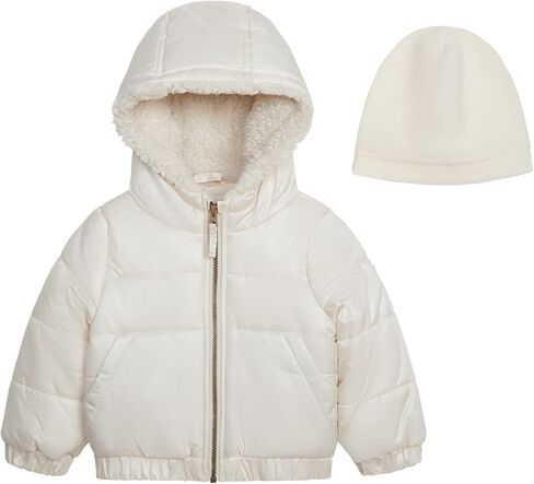 Jessica Simpson Girl's Iridescent Quilted Midweight Winter Puffer Coat in Saudi Arabia