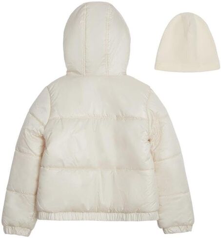 Jessica Simpson Girl's Iridescent Quilted Midweight Winter Puffer Coat in Saudi Arabia