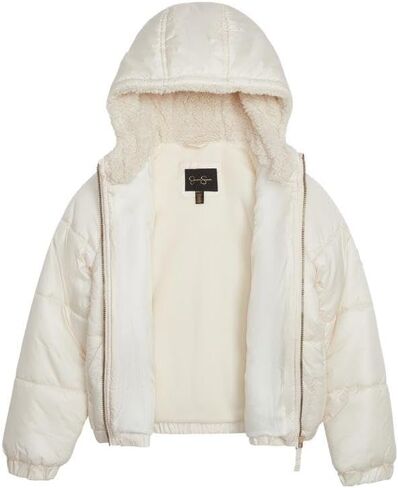 Jessica Simpson Girl's Iridescent Quilted Midweight Winter Puffer Coat in Saudi Arabia