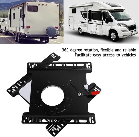 Car Seat Swivel Mount Plate, Carbon Steel 360° Rotatable RV Seat Swivel Base Vehicle Seat Swivel Base for Transit Sprinter Promaster, Driver Side ONLY in Kuwait