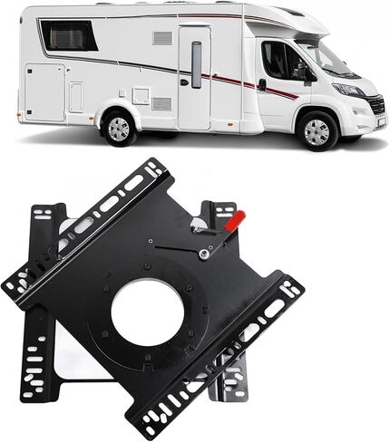 Car Seat Swivel Mount Plate, Carbon Steel 360° Rotatable RV Seat Swivel Base Vehicle Seat Swivel Base for Transit Sprinter Promaster, Driver Side ONLY in Kuwait