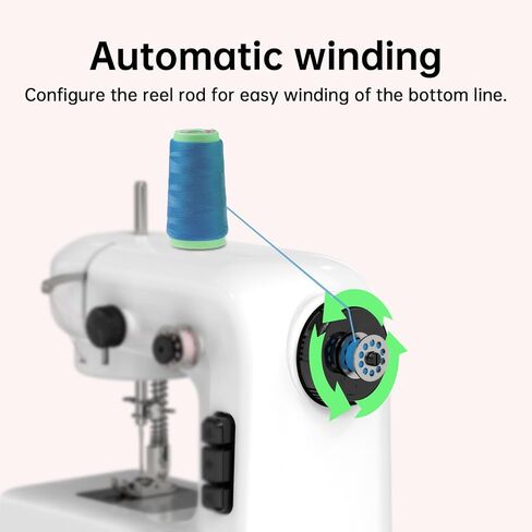 ويفر III: اجعل الأحلام تتحقق، ماكينة خياطة للمبتدئين، مجموعات ماكينة خياطة، مع أضواء، دواسات قدم، وضعين للطاقة، مقبض عكسي (أبيض كبير) in Kuwait