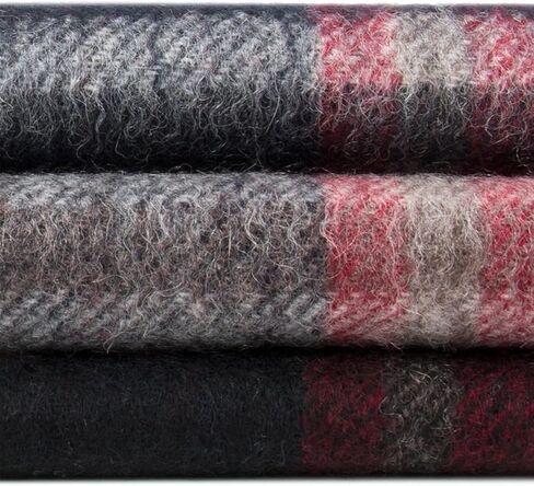 100% Lambswool Scarf - Plaid Tartan Check Soft Warm Scarf, Gift for Women and Men in Saudi Arabia