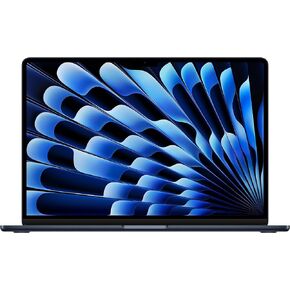 كمبيوتر محمول Apple 2023 MacBook Air مع شريحة M2: شاشة Liquid Retina مقاس 15.3 بوصة، وذاكرة موحدة سعة 16 جيجابايت، وتخزين SSD سعة 256 جيجابايت، وكاميرا FaceTime HD بدقة 1080 بكسل، ومعرف اللمس. يعمل مع آيفون/آي باد؛ منتصف الليل