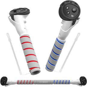 ZYBER Controller Extensions Gorilla Tag Long Arms for Meta Quest 3, 3-in-1 Beat Saber Handles Golf Club Attachment VR Sticks Controller Grips for Oculus Quest 3, Enhance VR Gaming Accessories in Kuwait