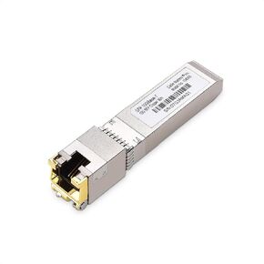 كابل مهم 10GBASE-T 10 جيجابت SFP+ إلى RJ45 وحدة إرسال واستقبال إيثرنت نحاسية لمعدات Cisco وUbiquiti وTP-Link وHuawei وMikrotik وNetgear وSupermicro