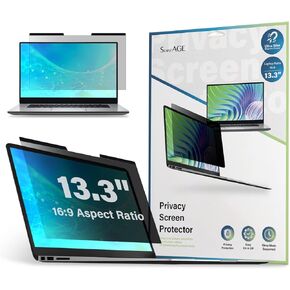 SenseAGE Magnetic Privacy Screen for 14 Inch Laptop 16:9 Widescreen Display, Easy On/Off Privacy Filter, Anti-Blue Light Anti-Glare for Eye Protect, Screen Protector Compatible with Lenovo HP Dell