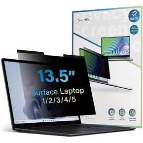 SenseAGE Magnetic Privacy Screen Protector for Surface Laptop 15 inch, Easy On/Off Privacy Filter, Anti-Blue Light, Anti-Glare, Compatible with Surface Laptop 6/5/4/3/2/1