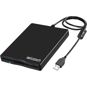 Floppy Disk Reader External Drive USB 3.5-inch USB External Floppy Drive 1.44 MB FDD Portable Floppy Disk Suitable for PC Windows 2000/7/8, Plug and Play
