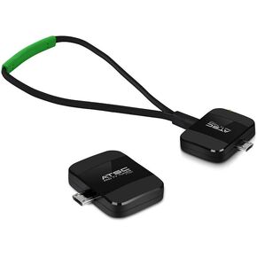 بطاقة موالف MyGica Mirco USB إلى النوع C إلى التلفزيون، ومشاهدة التلفزيون الرقمي ATSC في أي مكان، وجهاز استقبال تلفزيون عالي الدقة Freeview، وموالف عصا HDTV اللاسلكي لإعادة البث، وهوائي تلفزيون USB للوحة الكمبيوتر اللوحي والهواتف التي تعمل بنظام Android، 
