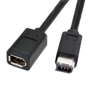 CY IEEE 1394 Firewire 800 9-pin to 6-pin Cable FireWire 800 to 400 9p to 6p Capture Cord 1.8m