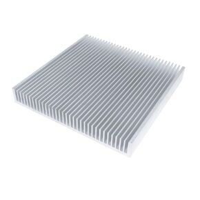 Large Aluminum Heatsink 7.87 x 7.87 x 1.1 inch / 200 x 200 x 28mm Radiator Cooler for LED Chip Electronic LCD Power Amplifier Heat Dissipation