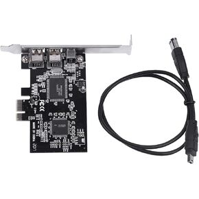 VGEBY PCI E FireWire 1394a Controller Card, Works with FireWire 800 and 1394a Devices, Supports Multiple High Performance Devices Internal Firewire Port Cards