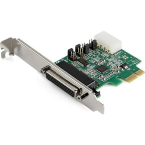 StarTech.com 4-port PCI Express RS232 Serial Adapter Card - PCIe RS232 Serial Host Controller Card - PCIe to Serial DB9 Card - 16950 UART - Expansion Card - Windows & Linux (PEX4S953)