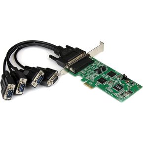 StarTech.com 4 Port PCI Express PCIe Serial Combo Card with Breakout Cable - 2 x RS232 2 x RS422 / RS485 - Dual Profile (PEX4S232485)