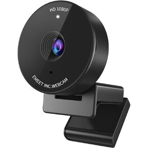 EMEET 1080P Webcam - USB Webcam with Microphone & Physical Privacy Cover, Noise-Canceling Mic, Auto Light Correction, C950 Ultra Compact FHD Web Cam w/ 70°View for Meeting/Online Classes/Zoom/YouTube