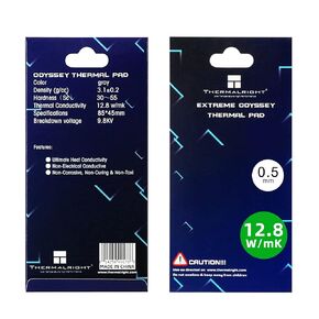 Thermalright Thermal Pad 1.5mm 12.8 W/mK, 85x45x1.5mm, Non Conductive Heat Resistance, Odyssey Silicone Thermal Pads for PC PS5 PS4 Laptop Heatsink GPU/CPU/SSD/VRAM/LED Cooler