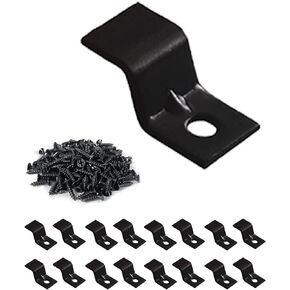 Table Top Fasteners, Z Clips for Table Tops 20 Packs (Black)