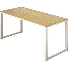 SHW Home Office 55-Inch Large Computer Desk, Maple in Kuwait