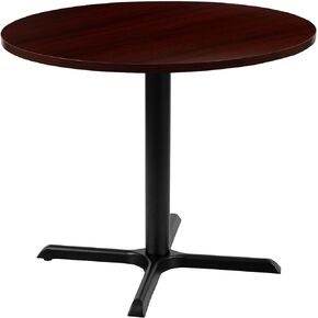 Flash Furniture Chapman 36" Round Multipurpose Conference Table, Business Meeting Table for Office and Conference Rooms, Cherry