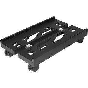 BYMECOST Adjustable Computer Tower Stand with 4 Locking Rolling Caster Wheels, Mobile Ventilated Cart Holder Fits Most PC, Desktop CPU Holder for Office, Gamers and Students
