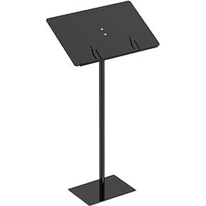 حامل منصة أكريليك، ارتفاع 42.3 بوصة، منصات أكريليك قابلة للتعديل بزاوية سوداء للكنيسة، والمنابر الحديثة والمنابر للفصول الدراسية، والحفلات الموسيقية، والكنيسة، والخطاب، وسهولة التجميع، وقاعدة معدنية، أسود in Kuwait