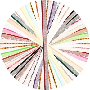 24 Pieces Book Binding Endbands, 12 Inch 24 Colors Book Headband Cotton Binding Kit for Bookbinding, Book Decor