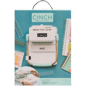 We R Memory Keepers, Cinch Book Binding Machine 2, Pink/White, Easy to Use Design with Slide Ruler, Compatible with Wire or Spiral Coils, Make Professional Books, Notebooks, Calendars and More