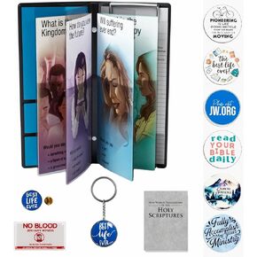 JW Ministry Supplies, jw.org Gifts, Jehovah Witness Accessories, JW Field Service Supplies, JW Ministry Organizer, jw.org Pins, JW Magazine and Tract Holder, JW Gifts Pioneer, jw.org Stickers No Blood
