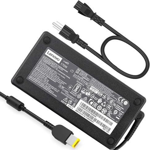 شاحن الكمبيوتر المحمول 170 واط محول تيار متردد لجهاز Lenovo Thinkpad P1 P15 P17 W540 W541 E440 E450 E555 T460p T540p، لـ Legion 5 5P S7 Y530 Y540 Y545 Y720 Y730 Y7000 سلك إمداد طاقة الكمبيوتر in Kuwait