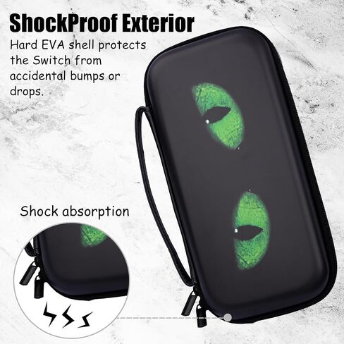 WtallasiSei Axolotl Carry Case Compatible With Nintendo Switch Lite And Switch Oled, Hard Portable Travel Storage Bag For Accessories Console in Saudi Arabia