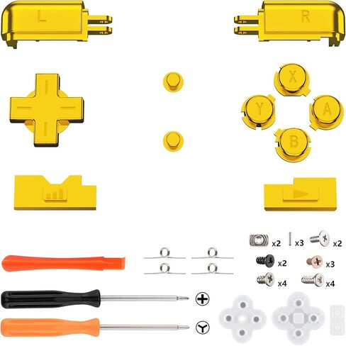 مجموعة كاملة من الأزرار البديلة باللون الأرجواني الشديد لوحدة التحكم المحمولة نينتندو DS Lite، لوحة D مخصصة A B X Y Start Select R L Power Volume Keys لـ Nintendo DS Lite NDSL - وحدة التحكم غير متضمنة in Kuwait