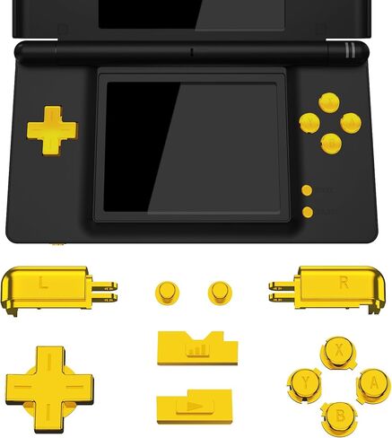 مجموعة كاملة من الأزرار البديلة باللون الأرجواني الشديد لوحدة التحكم المحمولة نينتندو DS Lite، لوحة D مخصصة A B X Y Start Select R L Power Volume Keys لـ Nintendo DS Lite NDSL - وحدة التحكم غير متضمنة in Kuwait