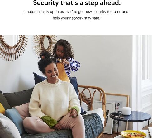 Google Nest Wifi - AC2200 - نظام شبكة WiFi - جهاز توجيه Wifi - تغطية 2200 قدم مربع - حزمة واحدة in Saudi Arabia